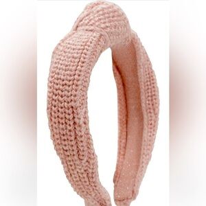 🆕kate spade new york ♠️ Metallic Pink Bow Headband with Knot ♠️ English Rose